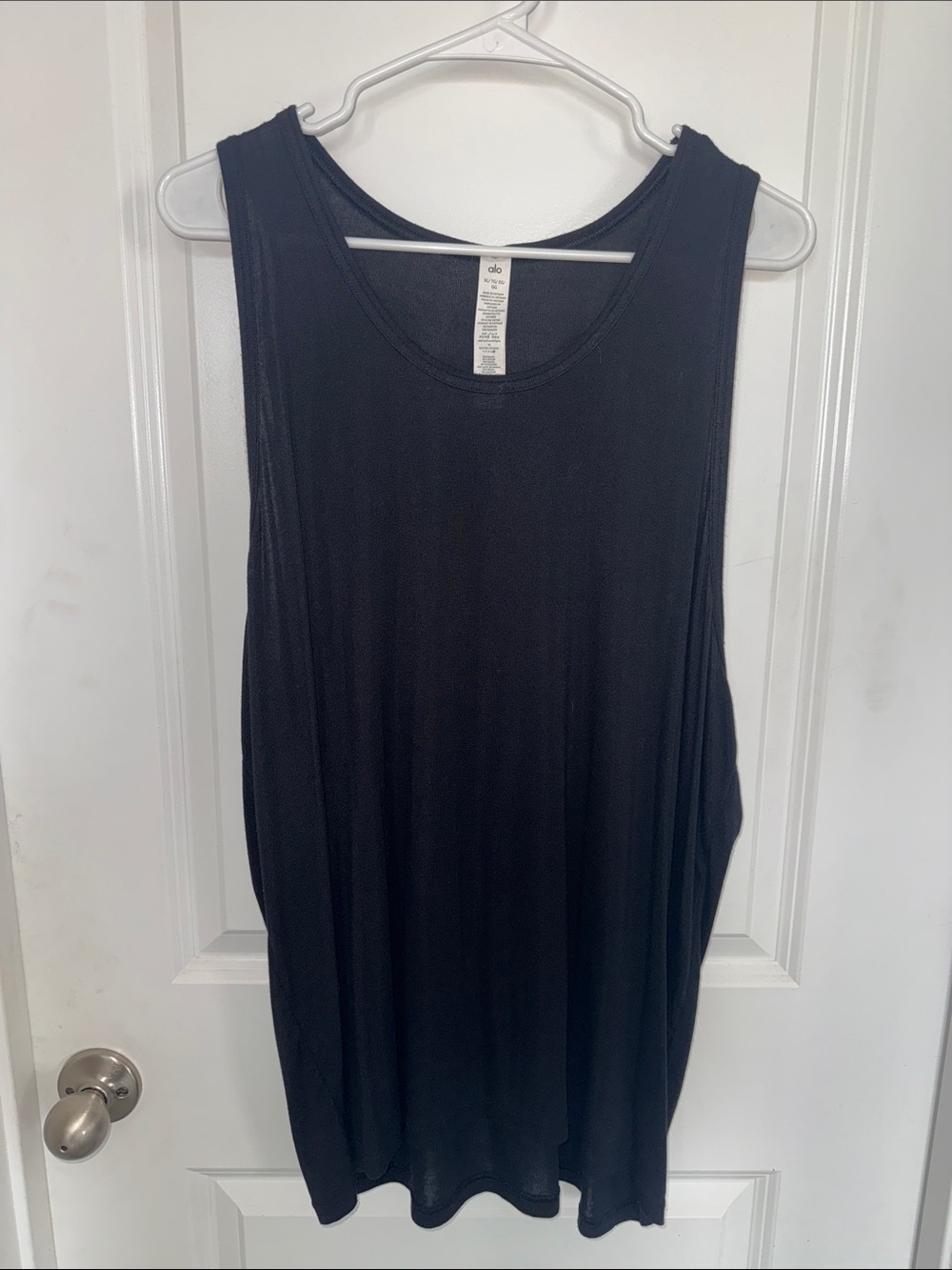 ALO Yoga Women’s Black Draped Muscle Tank